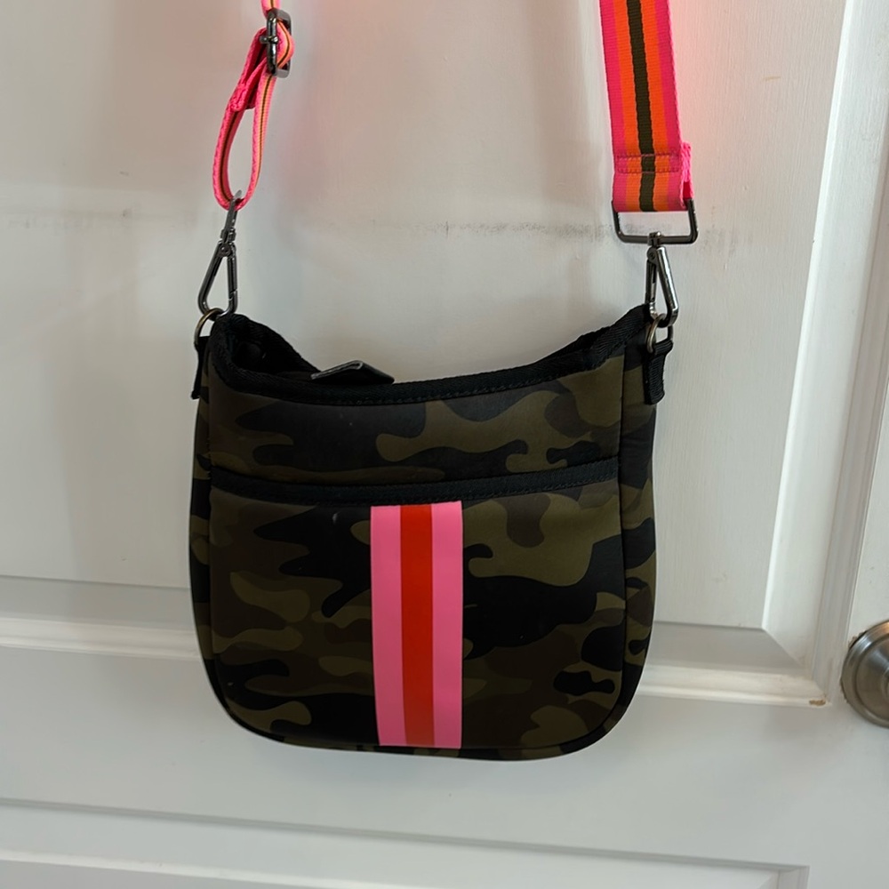 Super cute camouflage neoprene crossbody